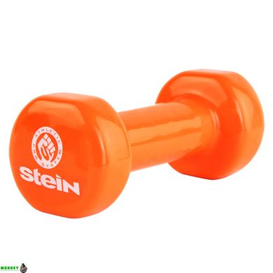 Гантель вінілова Stein 1.5 кг / шт / помаранчева