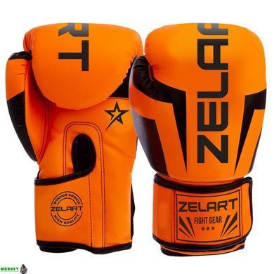 Перчатки боксерские Zelart BO-5698 Черный 6 унций