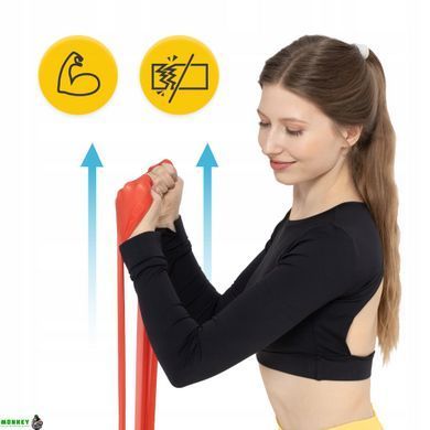 Лента-эспандер для спорта и реабилитации 4FIZJO Flat Band 200 х 15 cм 2-4 кг 4FJ0004