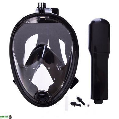 Маска для снорклинга с дыханием через нос SP-Planeta Swim One M2068G Белый-бирюзовый S-M