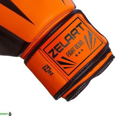 Перчатки боксерские Zelart BO-5698 Черный 6 унций