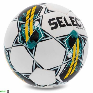 М'яч футбольний SELECT PIONEER TB FIFA BASIC V23 №5 білий-жовтий