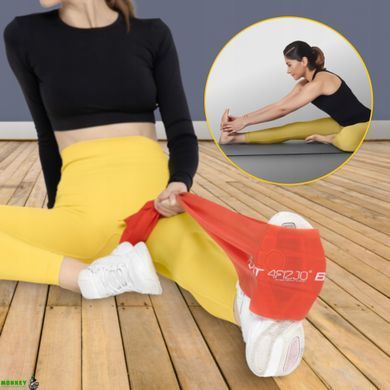 Лента-эспандер для спорта и реабилитации 4FIZJO Flat Band 200 х 15 cм 2-4 кг 4FJ0004