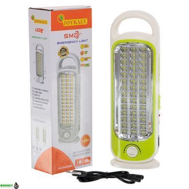 Светильник аварийного освещения с аккумулятором X-BALOG YG-7926SMD (42 led, аккум, р-р 28x8x4см, белый-салатовый)