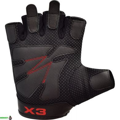 Рукавички для фітнесу RDX S2 Leather Black S