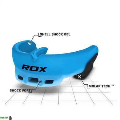 Капа боксерська RDX GEL 3D Elite Blue
