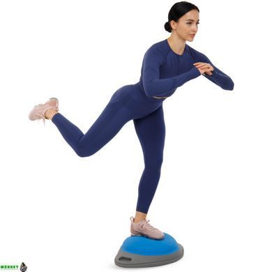 Балансировочная платформа BOSU FI-9996 Zelart серый-синий