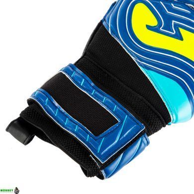 Перчатки вратарские Joma BRAVE 401183-121 (латекс, PL, р-р 8-10, черный-синий-желтый)