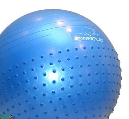 Мяч для фитнеса (фитбол) полумассажный PowerPlay 4003 &Oslash;65 cm Gymball Синий + насос
