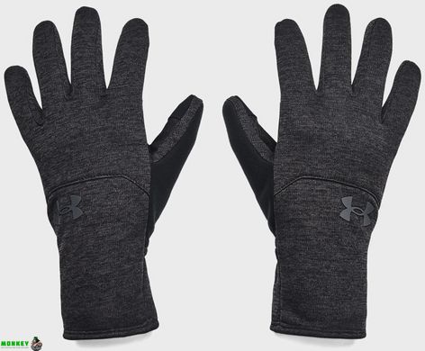 Перчатки UA Storm Fleece Gloves черный, серый Чол LG