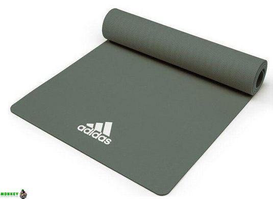 Коврик для йоги Adidas Yoga Mat темно-зеленый Уни 176 х 61 х 0,8 см