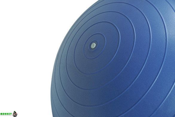 Мяч для фитнеса (фитбол) полумассажный PowerPlay 4003 &Oslash;65 cm Gymball Синий + насос