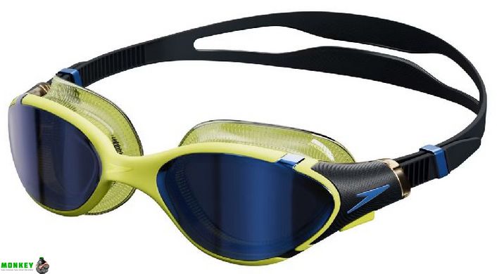 Окуляри для плавання Speedo BIOFUSE 2.0 MIRROR AU жовтий, чорний Уні OSFM