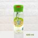 Пляшка для води CASNO 400 мл KXN-1195 Зелена (Малята-звірята) з соломинкою