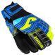 Перчатки вратарские Joma BRAVE 401183-121 (латекс, PL, р-р 8-10, черный-синий-желтый)