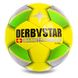 М'яч для футзалу DERBYSTAR BRILLIANT BASIC PRO TT FB-0657 №4 жовтий-салатовий-сірий
