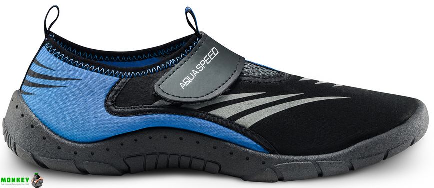 Аквашузи Aqua Speed ​​AQUA SHOE MODEL 27B 7608 чорний, сірий, синій Уні 36