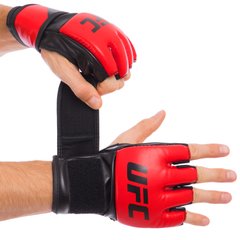 Рукавиці для змішаних єдиноборств MMA UFC Contender UHK-69108 S-M червоний