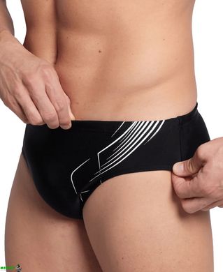 Плавки Arena DIVE SWIM BRIEF чорний, білий Чол 80