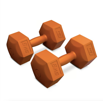 Гантели для фитнеса композитные Hop-Sport HS-C060DS 2х6кг оранжевый