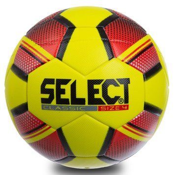 М'яч для футзалу SELECT CLASSIC FB-0555 №4 PVC клеєний жовтий-помаранчевий