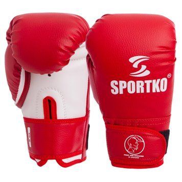 Перчатки боксерские SPORTKO PD-2-M Красный 10 унции 8-12 унций