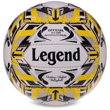 Мяч волейбольный LEGEND VB-3125 Белый-желтый-черный №5 PU