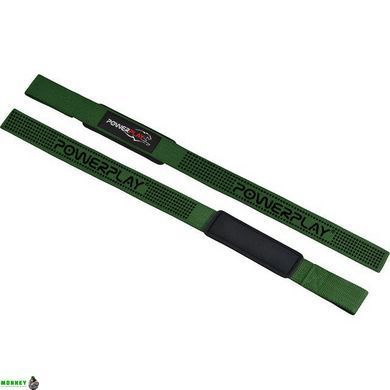 Лямки для тяги PowerPlay 7064 Lifting Gym Straps Зелені
