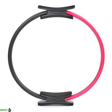 Кільце для фітнесу пілатесу Record FI-6399 чорний-рожевий