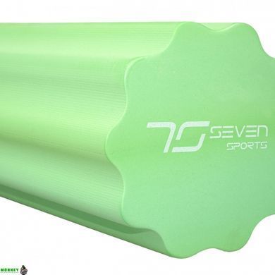 Масажний ролик 7SPORTS профільований YOGA Roller EVA RO3-45 зелений (45*15см.)
