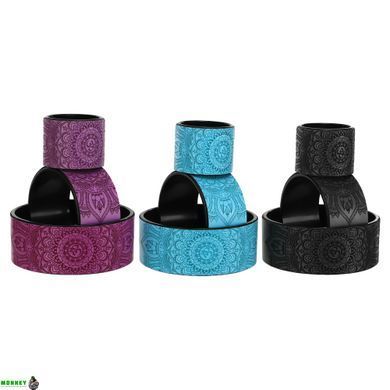 Колесо для йоги набор 3шт SP-Sport Fit Wheel Yoga FI-0086 Черный