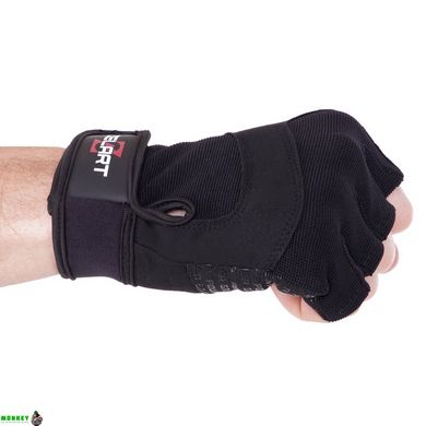 Перчатки спортивные Zelart SB-161567 S-XXL черный