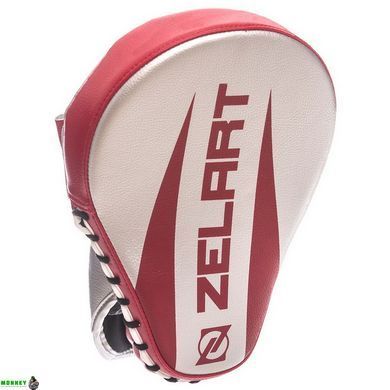 Лапа Вигнута з PU (2шт) Zelart BO-1325 Срібно-червоний