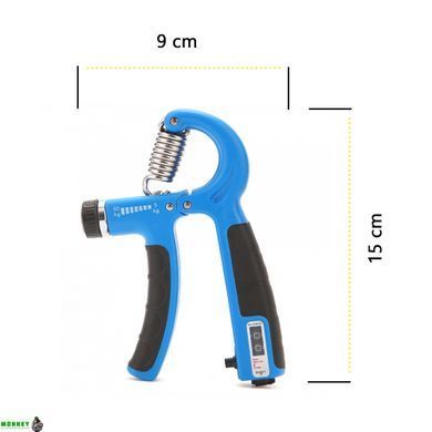 Эспандер кистевой Cornix 5-60 кг с регулируемой нагрузкой и счетчиком XR-0263 Blue/Black