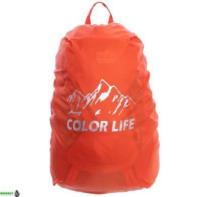 Рюкзак спортивный с жесткой спинкой COLOR Life TY-1954 Голубой-оранжевый 17л