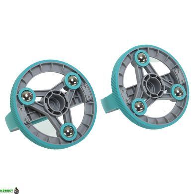 Колесо для преса 3 в 1 універсальний компактний фітнес-набір Multipurpose compact fitness set Yogaplus FI-9377 Синій