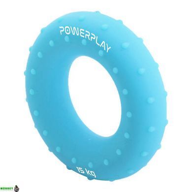 Еспандер кистьовий силіконовий PowerPlay PP-4338 Hand Grip Light 15 кг. Блакитний