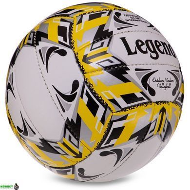Мяч волейбольный LEGEND VB-3125 Белый-желтый-черный №5 PU