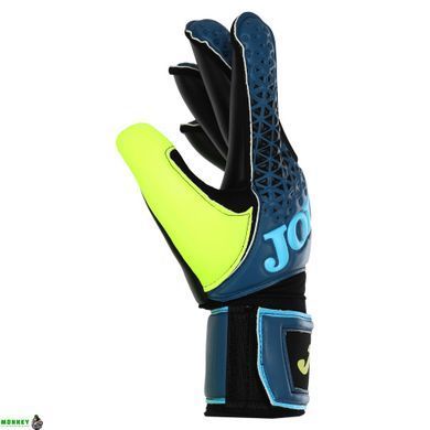 Рукавички воротарські Joma PREMIER 401195-301 (латекс, Чорний-синій-жовтий 9 розмір)