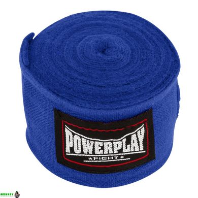 Бинты для бокса PowerPlay 3046 синие (3м)