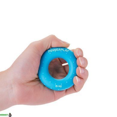 Еспандер кистьовий силіконовий PowerPlay PP-4338 Hand Grip Light 15 кг. Блакитний