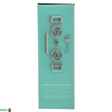 Колесо для преса 3 в 1 універсальний компактний фітнес-набір Multipurpose compact fitness set Yogaplus FI-9377 Синій