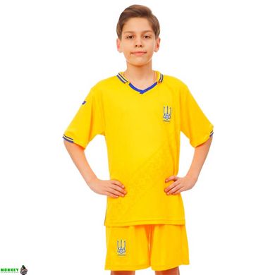 Форма футбольная детская SP-Sport УКРАИНА 2019 CO-8173 XS-XL желтый