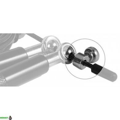 Скакалка швидкісна 4yourhealth Jump Rope Premium 3м металева на підшипниках 0200 Блакитна