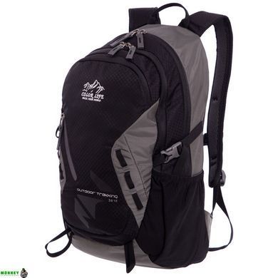 Рюкзак спортивный с жесткой спинкой COLOR Life TY-1954 Голубой-оранжевый 17л