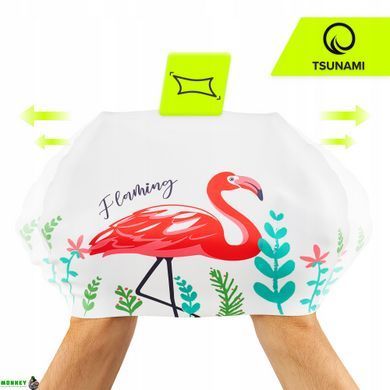 Шапочка для плавання TSUNAMI Flamingo Mix (P-5905973401920)