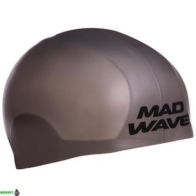 Шапочка для плавания MadWave R-CAP FINA Approved M053115 Серый S