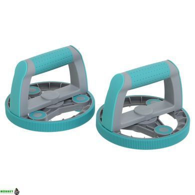 Колесо для преса 3 в 1 універсальний компактний фітнес-набір Multipurpose compact fitness set Yogaplus FI-9377 Синій