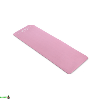 Коврик (мат) для йоги и фитнеса Gymtek NBR 1,5 см розовый