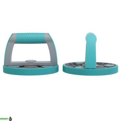 Колесо для преса 3 в 1 універсальний компактний фітнес-набір Multipurpose compact fitness set Yogaplus FI-9377 Синій